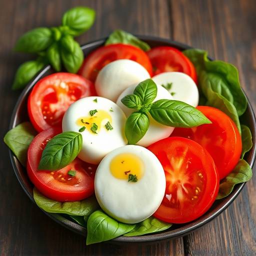 Caprese con mozzarella di bufala campana e pomodori cuore di bue